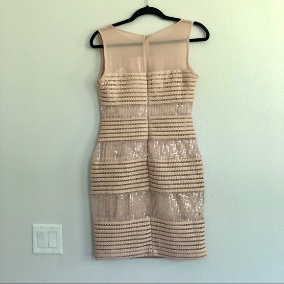 🔥Rose/blush short sequin dress - Picture 4 of 7